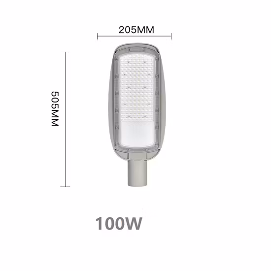 Esterna Impermeabile IP65 Ad Alta Potenza IP66 50W 100W 150W Illuminazione di Sicurezza Lampada da Strada a LED Sensore da Giardino Sensore Solare o Principale Lampione stradale a LED